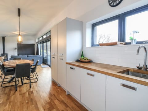 Fridge, dishwasher, electric kettle, toaster