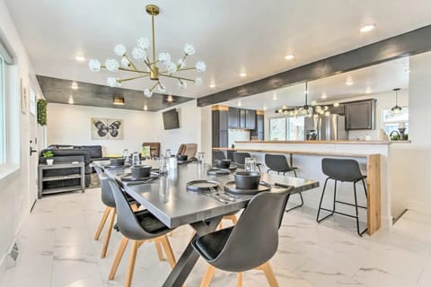 Luxury Kitchen and Dining | Modern Great Falls Vacation Rental by Wrecked & Refined