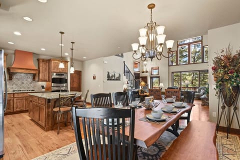 Large, Custom, Dining Room Table and Bench