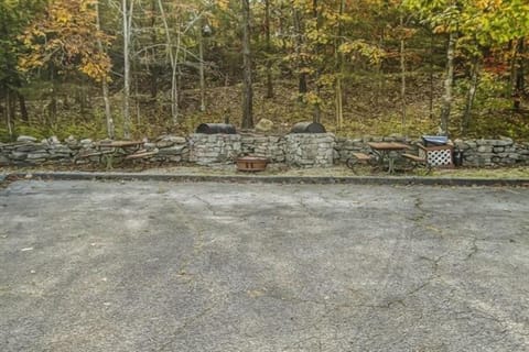 Savor the cozy warmth of the fire and relax with a peaceful picnic