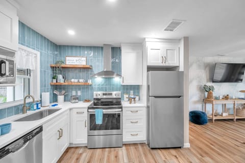 Fully stocked kitchen