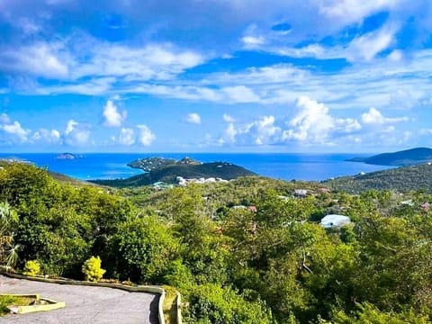 View of Magens bay from the porch. 