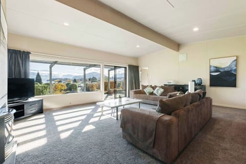 Sunny living area with views