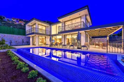 Breathtaking twilight views of property