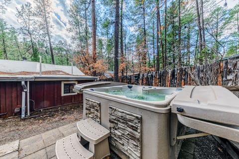 Private hot tub under the stars — unwind after a day of adventure in Ruidoso!