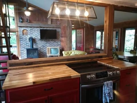 Kitchen view into living room 1