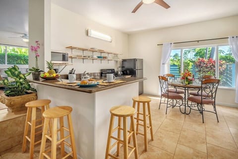Koali Poipu Hale Downstairs Kitchen and Dining