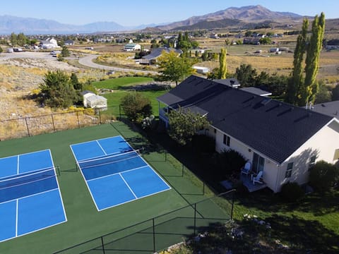 `Game, Set, Match! 🎾✨ Play on our professional double pickleball courts with stunning panoramic views!`