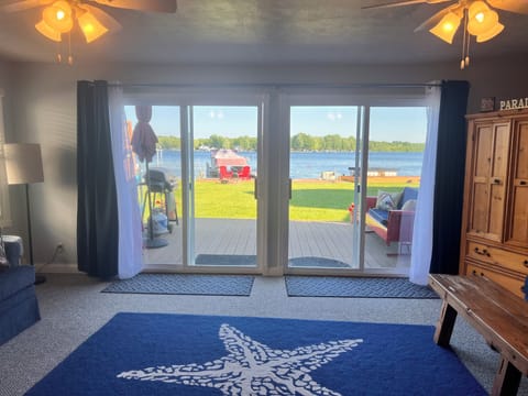 Enjoy lakefront living and views from almost every room in the house!