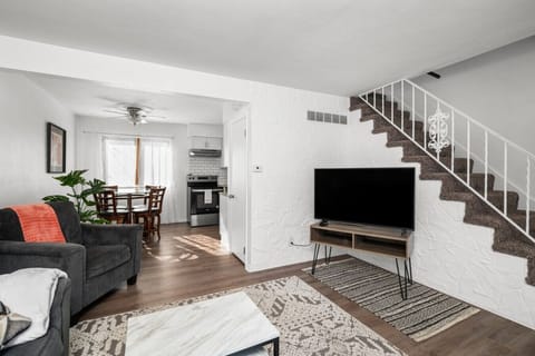 Move from the living room to the dining table for dinner, games, and memorable conversations