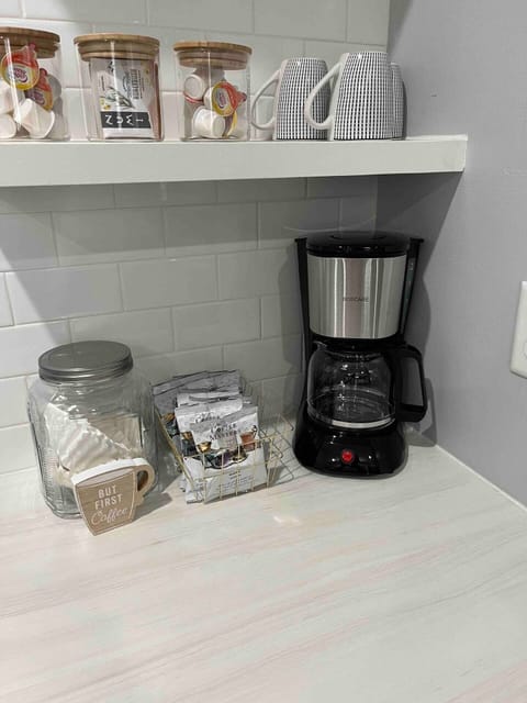 complimentary coffee bar in kitchen
