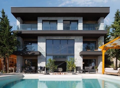 Heated pool in modern villa for rent for families and friends in Zadar