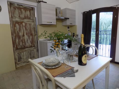 Superior Triple Room, Multiple Beds, Kitchen, Hill View | Private kitchen | Full-size fridge, microwave, oven, stovetop