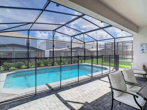 Private back patio