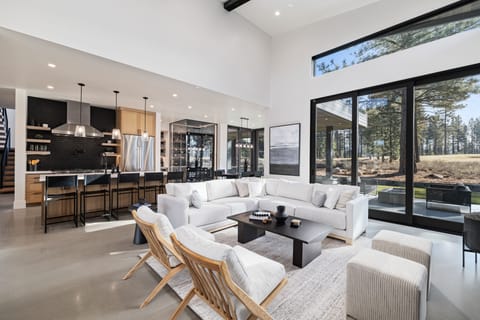 Great room with gorgeous views of the golf course