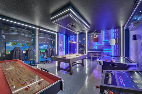 This incredible in house game room is one of a kind! Have endless fun even if you're staying home!