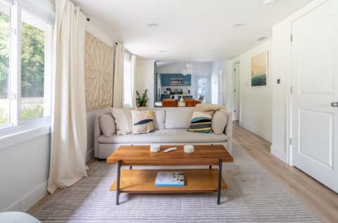 Open floorplan lets everyone hang out together