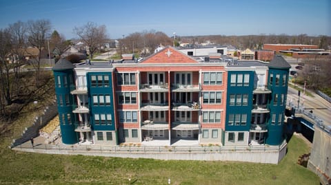 The condo is in this building