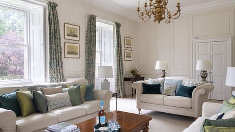 The Tower, Keith Marischal - large sash windows in the drawing room