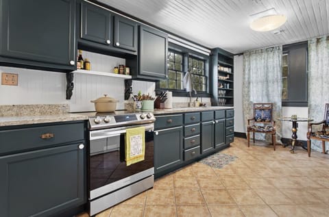 Brand new pots, pans, dishes if you like an extended stay