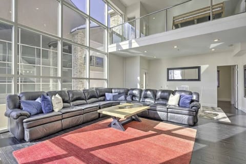 Relax in comfort on the spacious sofa, perfect for unwinding after a day of adventures.