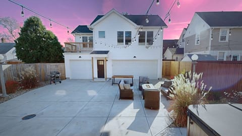 The property’s exterior stands out with its tasteful design and neat structure, creating a charming and inviting entrance.