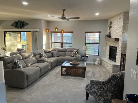 View of living room from the front door