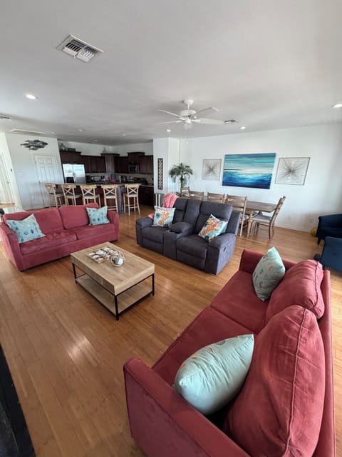 Open concept living, dining and kitchen!