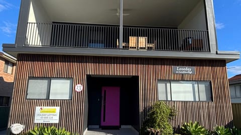 External front view of property. 
