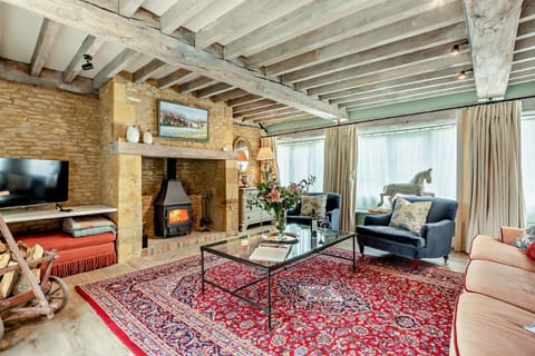 Rectory Barn Sitting Room - StayCotswold