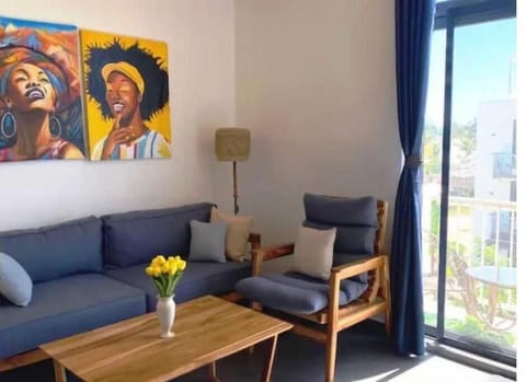 A trendy seating area in your private living room!