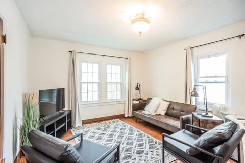 Unwind in comfort and style in our bright, modern living room. The perfect spot to relax after a day of exploring Sioux Falls.