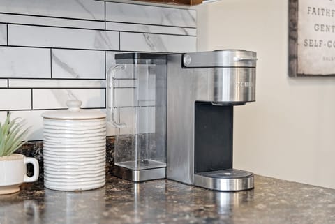 Kickstart your day with our convenient coffee station.