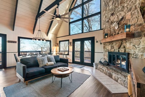 Curl up, unwind, and let the fireplace work its magic.
