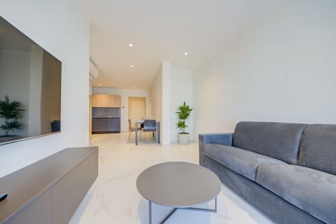 The fun never stops in the open-concept design living area