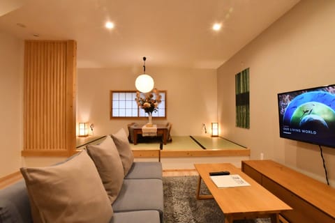 Comfort House | Living area | 43-inch LED TV with cable channels, Netflix, streaming services