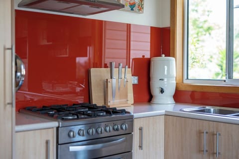 Kitchen filled with modern appliances
