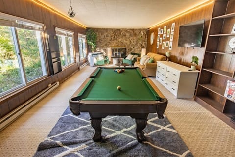 Game Room for your entertainment. 
kids can run around and adult can deal with the billards