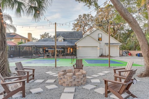 Yard | Fire Pit | Private Pickleball/Tennis Court