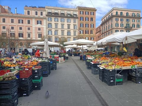 Famous local market in Piazza San Cosimato