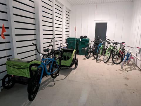 Ride a bike and explore the park and neighborhoods