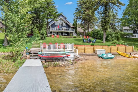 Expansive backyard overlooking the Big Lake