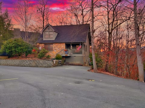 Front of home and parking area