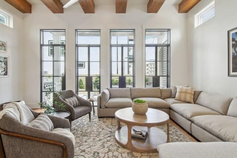 First Floor | Spacious living room with Smart TV