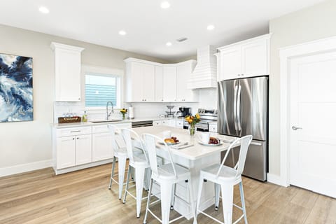 Our stocked kitchen has whatever you'll need for the week. 