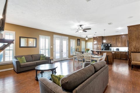 Natural Light Streams Through the Windows and Doors