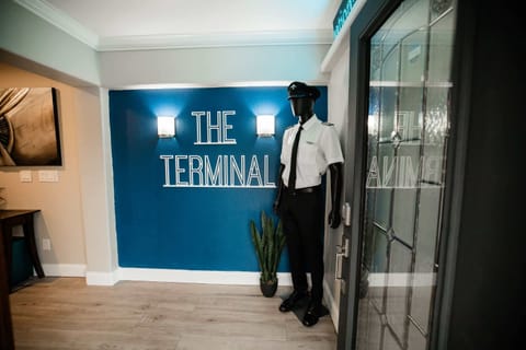 Welcome to "The Terminal" (Don't let our house mascot scare you as you enter)