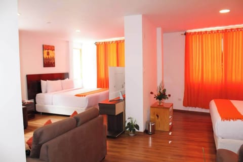 Family Studio Suite, Multiple Beds, River View | Iron/ironing board, WiFi (free), bed sheets