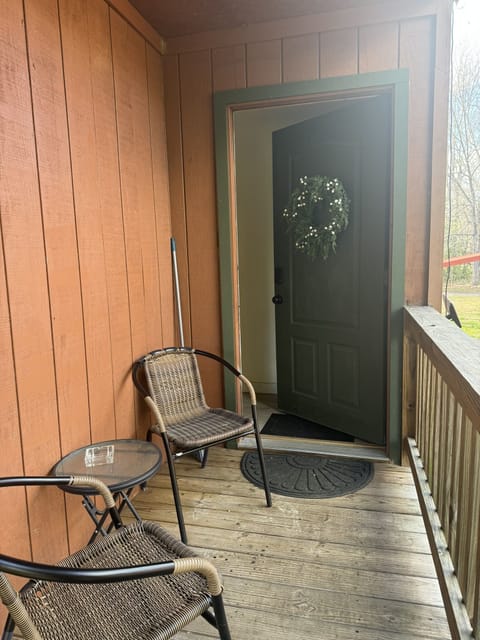 Cabin #1 - Each Cabin offers an inviting front porch with seating to enjoy the view