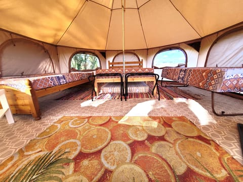 Tent (Owl's Nest Yurt Tent NO BEDDING) | Pillowtop beds, individually decorated, individually furnished